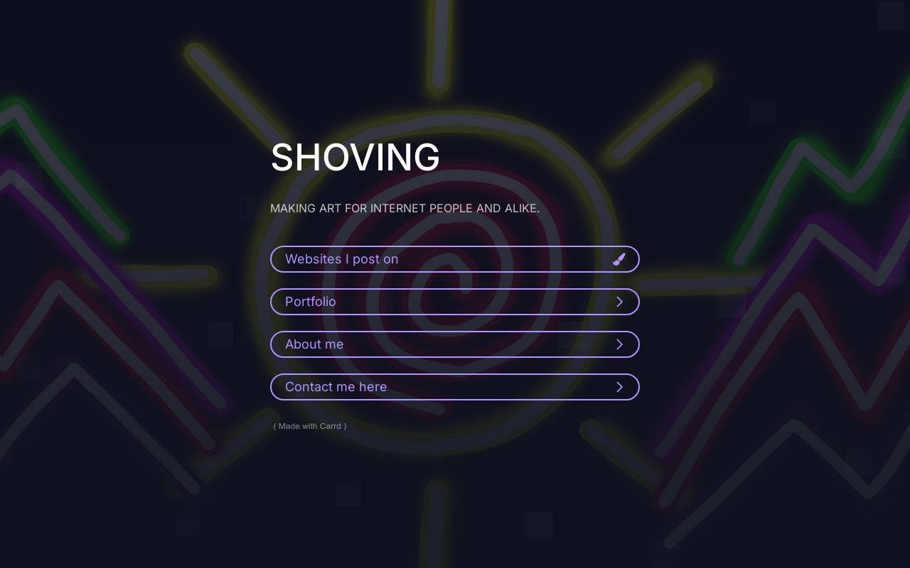 Carrd profile picture for @shoving